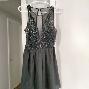 Sequin mesh party dress nye semi